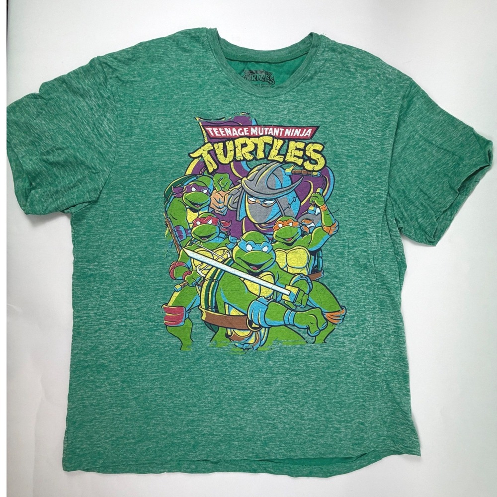 Teenage Mutant Ninja Turtles Graphic T-Shirt XL - Heathered Green